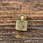 Gold dainty 16G tragus and cartilage piercing studs – hypoallergenic jewellery by Ella and Faith London.