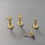 Titanium Quad-Ball Studs – 18K Gold & Silver Push-Fit Piercing Jewellery