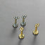 Titanium Quad-Ball Studs – 18K Gold & Silver Push-Fit Piercing Jewellery