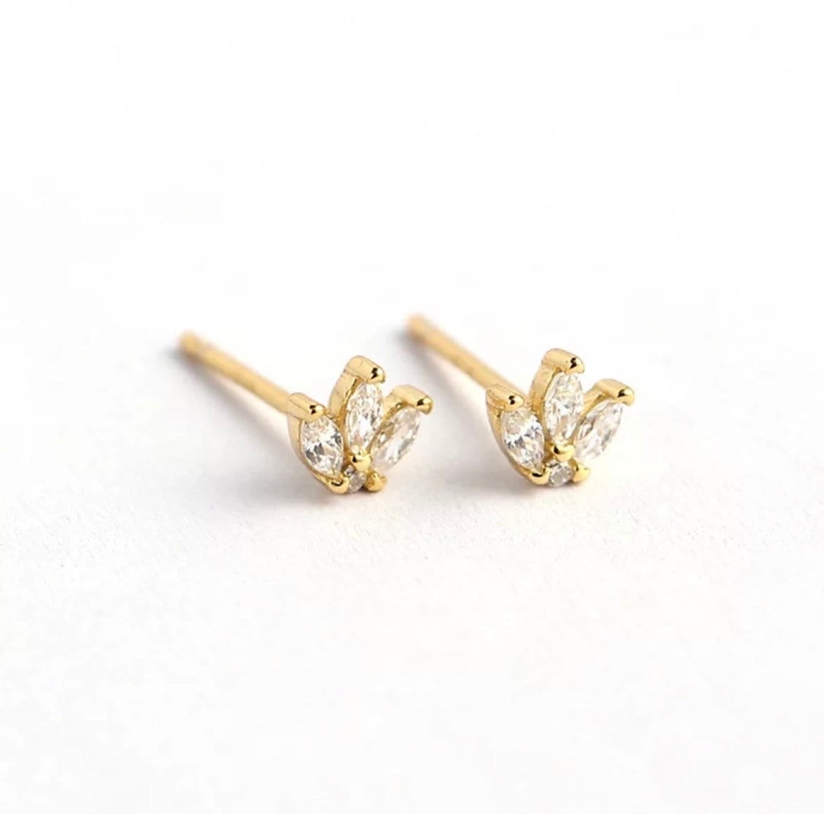 Gold stud Earrings | Pineapple Earrings | Ella & Faith London