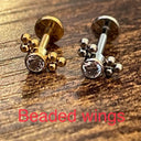 Titanium Flat-Back Piercing Earrings – Skin-Kind Metals