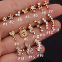 Dainty 16G Tragus & Cartilage Piercing Studs – Screw Back