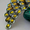 Peacock Brooch – Emerald CZ & Pearl Statement Pin for Coats & Scarves.