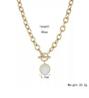 Gold T-Bar Toggle Necklace – Gold Statement Chain