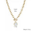 Simple Gold Necklace | T Bar Necklace Gold | Ella & Faith London