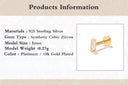 Cube Bar Earrings – 16G Gold & Silver Flatback for Tragus 