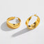 Hoops Earrings Gold | Gold Wide Hoop Earrings | Ella & Faith London
