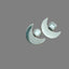 White Gold Earrings | Titanium Labret Stud | Ella & Faith London