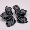 Matte Black & Distressed Gold Statement Earrings