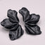 Bold fashion earrings with 14K gold-plated alloy and matte black finish