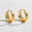 Hoops Earrings Gold | Gold Wide Hoop Earrings | Ella & Faith London
