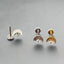 White Gold Earrings | Titanium Labret Stud | Ella & Faith London
