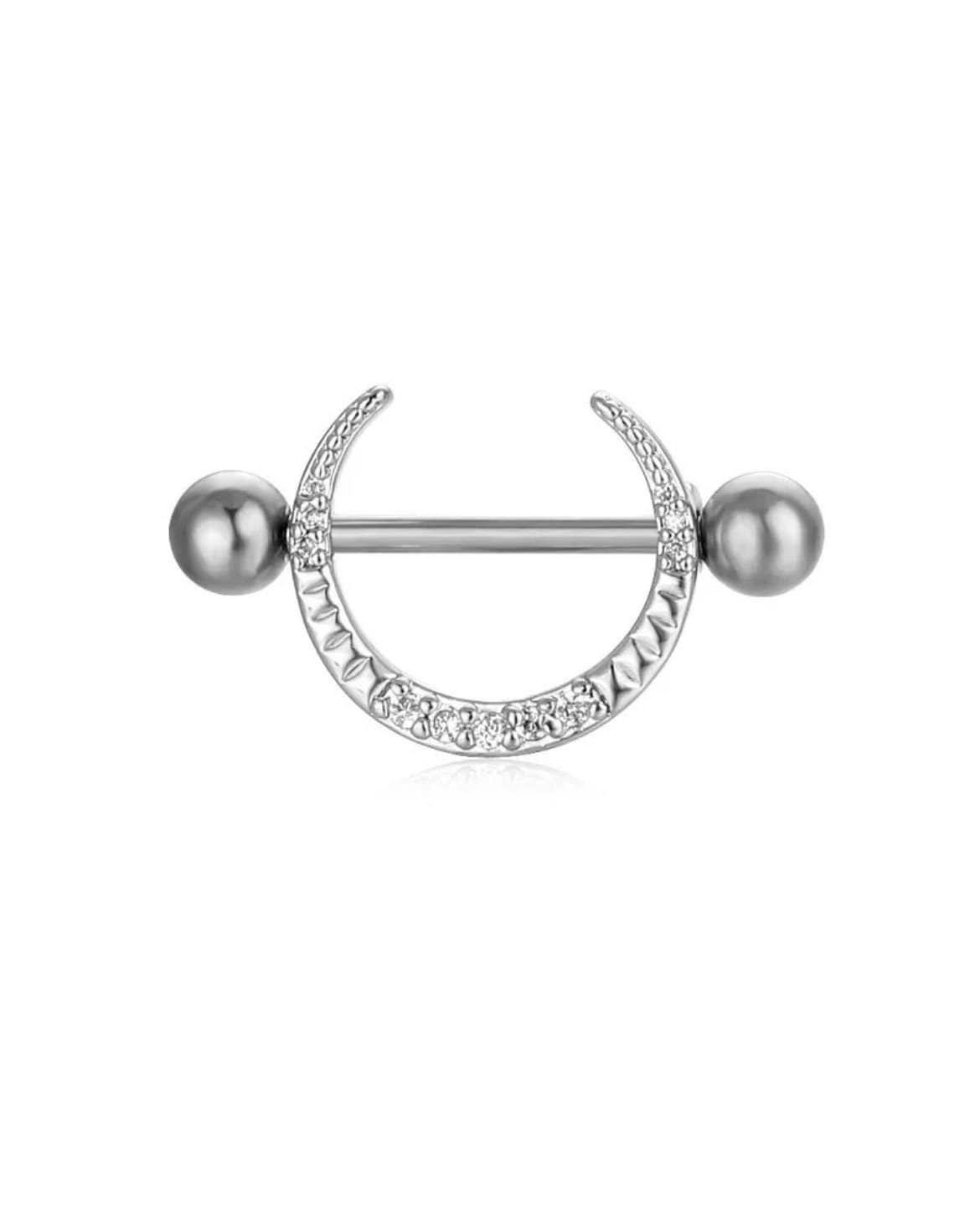 Silver deals nipple bar