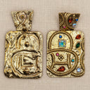 Oversized Multicolour Statement Earrings