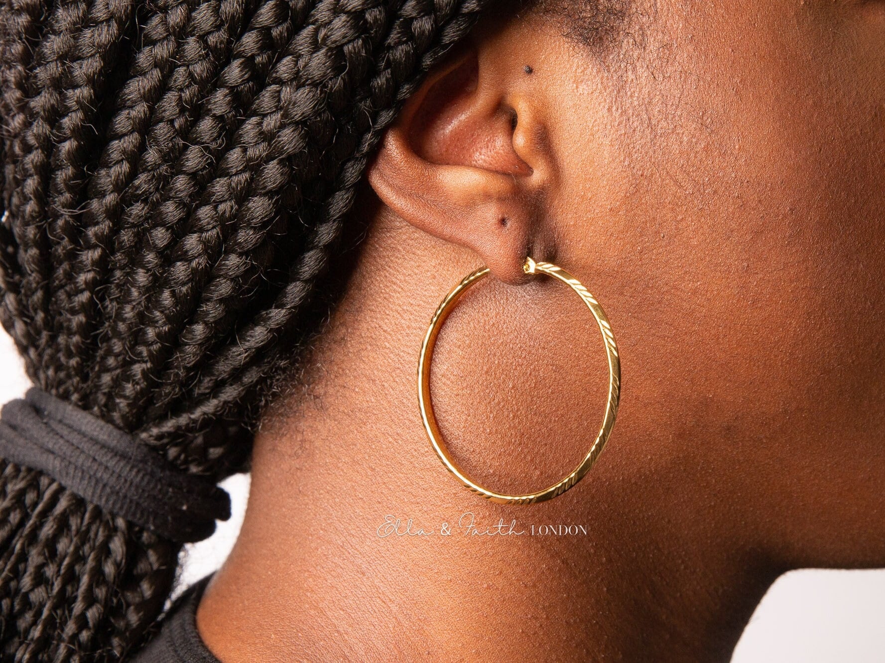 Large Hoop Earrings | Sleeper Hoop Earrings | Ella & Faith London