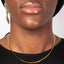 Flat Snake Chain Necklace – 18K Gold Plated, Water-Resistant & Tarnish-Free