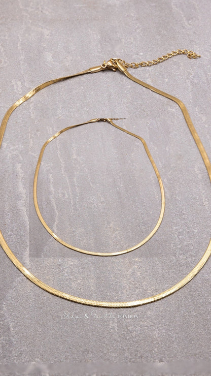 Snake Chain Necklace | Snake Bone Necklace | Ella & Faith London