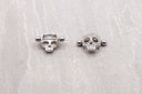 Crystal Nipple Shield – 316L Steel & Rose Gold with CZ Stones, 14G.