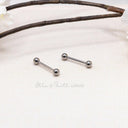 14G G23 Titanium Tongue Barbell – Hypoallergenic & Implant-Grade.