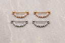 316L Surgical Steel Crystal Body Piercing Shield 