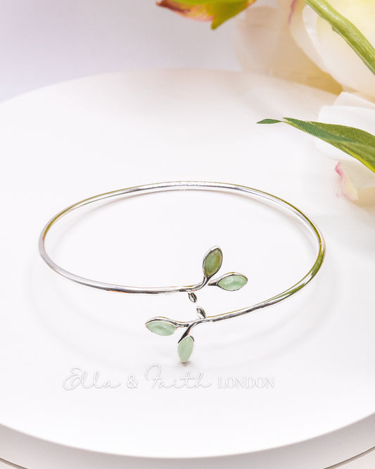 Silver Leaf Bracelet | Leaf Bracelet | Ella & Faith London