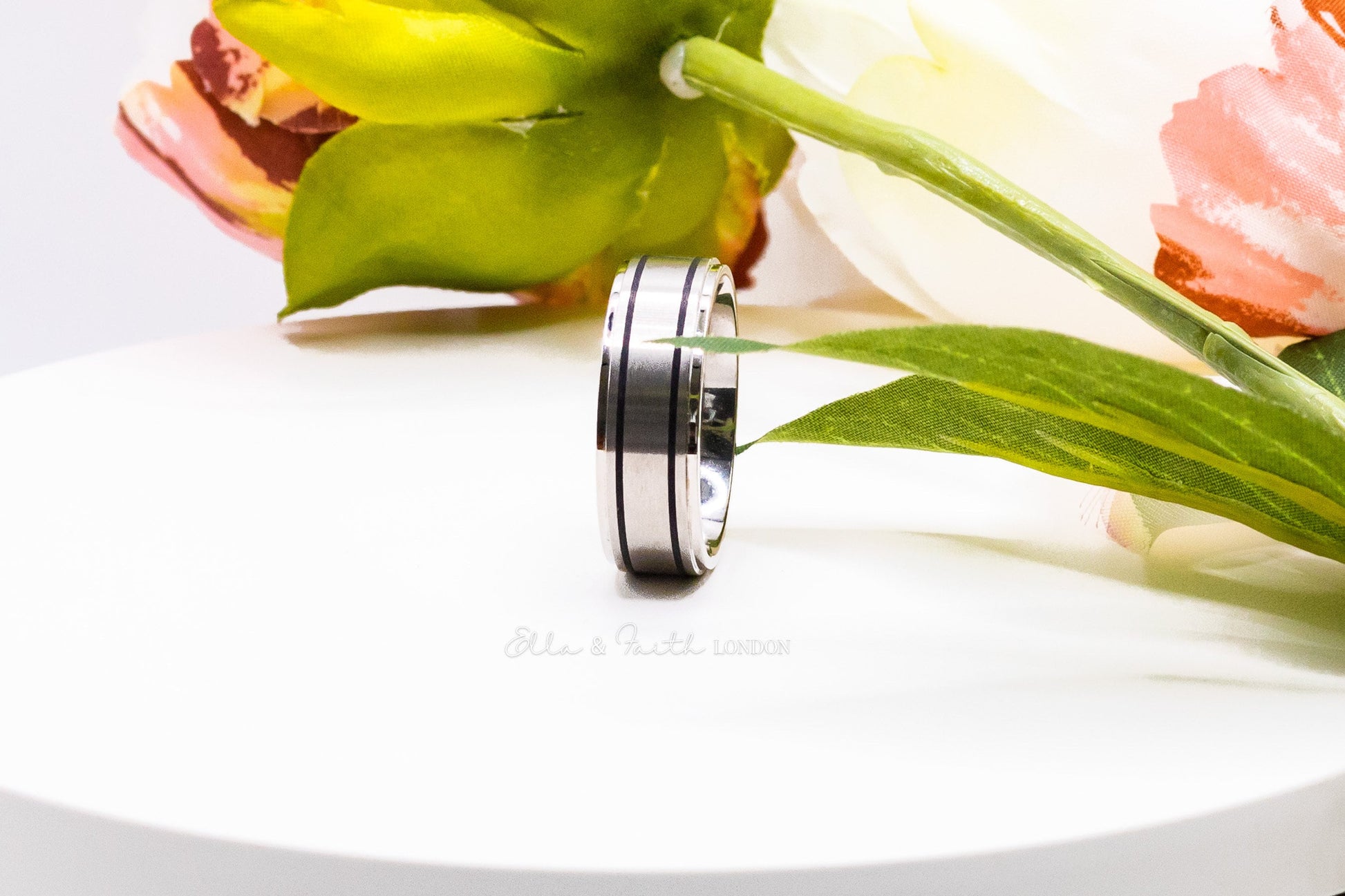 Titanium Wedding Rings | Titanium Band Ring | Ella & Faith London