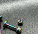 Titanium Flat Back Piercing Earring – Internally Threaded & Waterproof.
