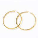 Large Gold Hoop Earrings – 18K Plated, Lightweight & Hypoallergenic.