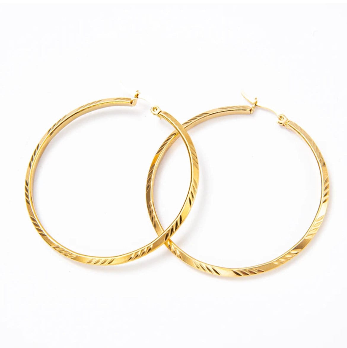 Large Hoop Earrings | Sleeper Hoop Earrings | Ella & Faith London