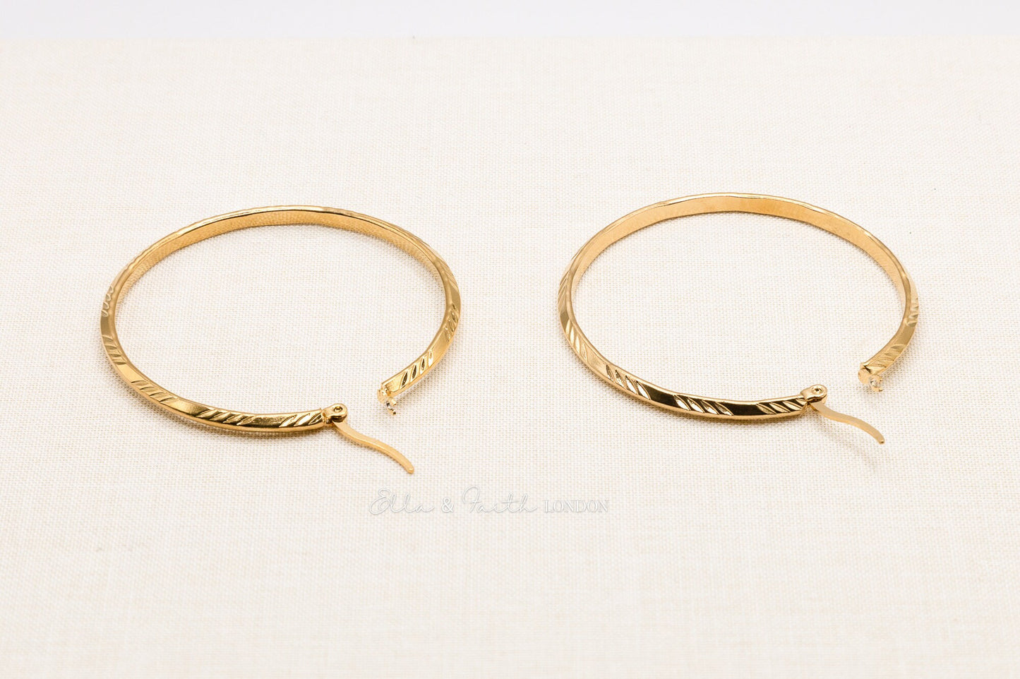 Large Hoop Earrings | Sleeper Hoop Earrings | Ella & Faith London