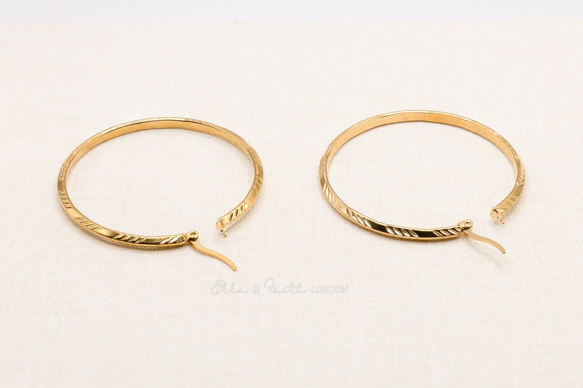 Large Hoop Earrings | Sleeper Hoop Earrings | Ella & Faith London