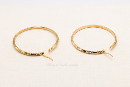 Large Hoop Earrings | Sleeper Hoop Earrings | Ella & Faith London