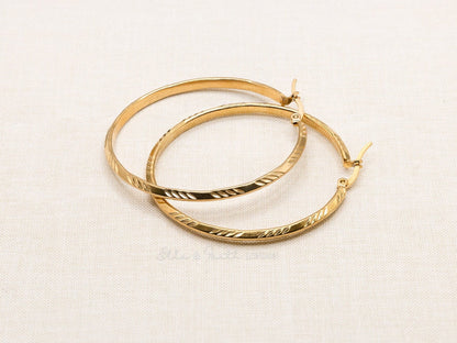 Large Hoop Earrings | Sleeper Hoop Earrings | Ella & Faith London