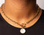 Simple Gold Necklace | T Bar Necklace Gold | Ella & Faith London