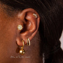 Titanium Flat-Back Piercing Earrings – Skin-Kind Metals