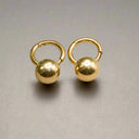 Minimalist Ball Drop Earrings | Ella and Faith London Jewellery.