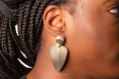 Gold Leaf Earrings | Gold Leaves Earrings | Ella & Faith London