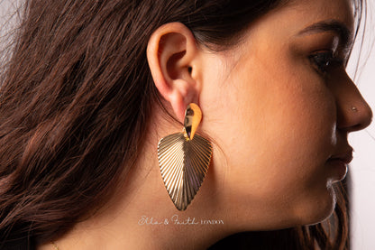 Gold Leaf Earrings | Gold Leaves Earrings | Ella & Faith London
