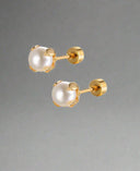Pearl Flat back Earrings | Ella & Faith London