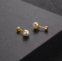 Pearl Flat back Earrings | Ella & Faith London