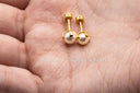 Pearl Flat back Earrings | Ella & Faith London