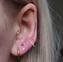 Titanium CZ Ball Studs – Hypoallergenic, Internally Threaded & Snug Fit.