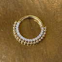 Titanium Ball CZ Clicker Hoop – Hypoallergenic & Waterproof 
