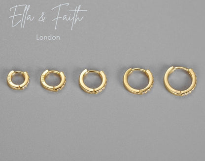 Tiny Hoop Earrings | Rook Hoop Earring | Ella & Faith London