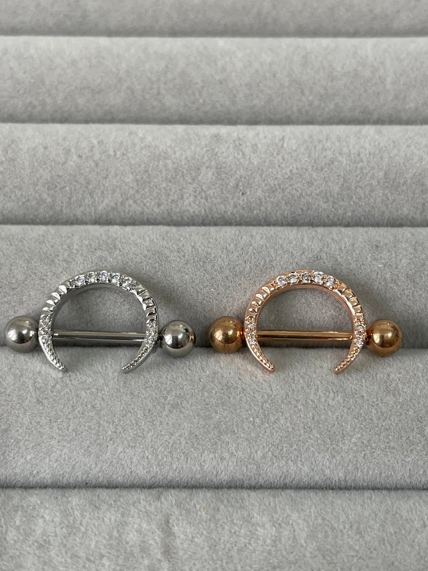 Titanium Nipple Rings | Nipple Piercing Bar | Ella & Faith London