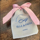 Rhinestone Half-Moon Body Piercing Shield in an Ella and Faith London Pouch