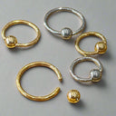 Titanium Captive Bead Hoop – Septum & Cartilage Piercing.