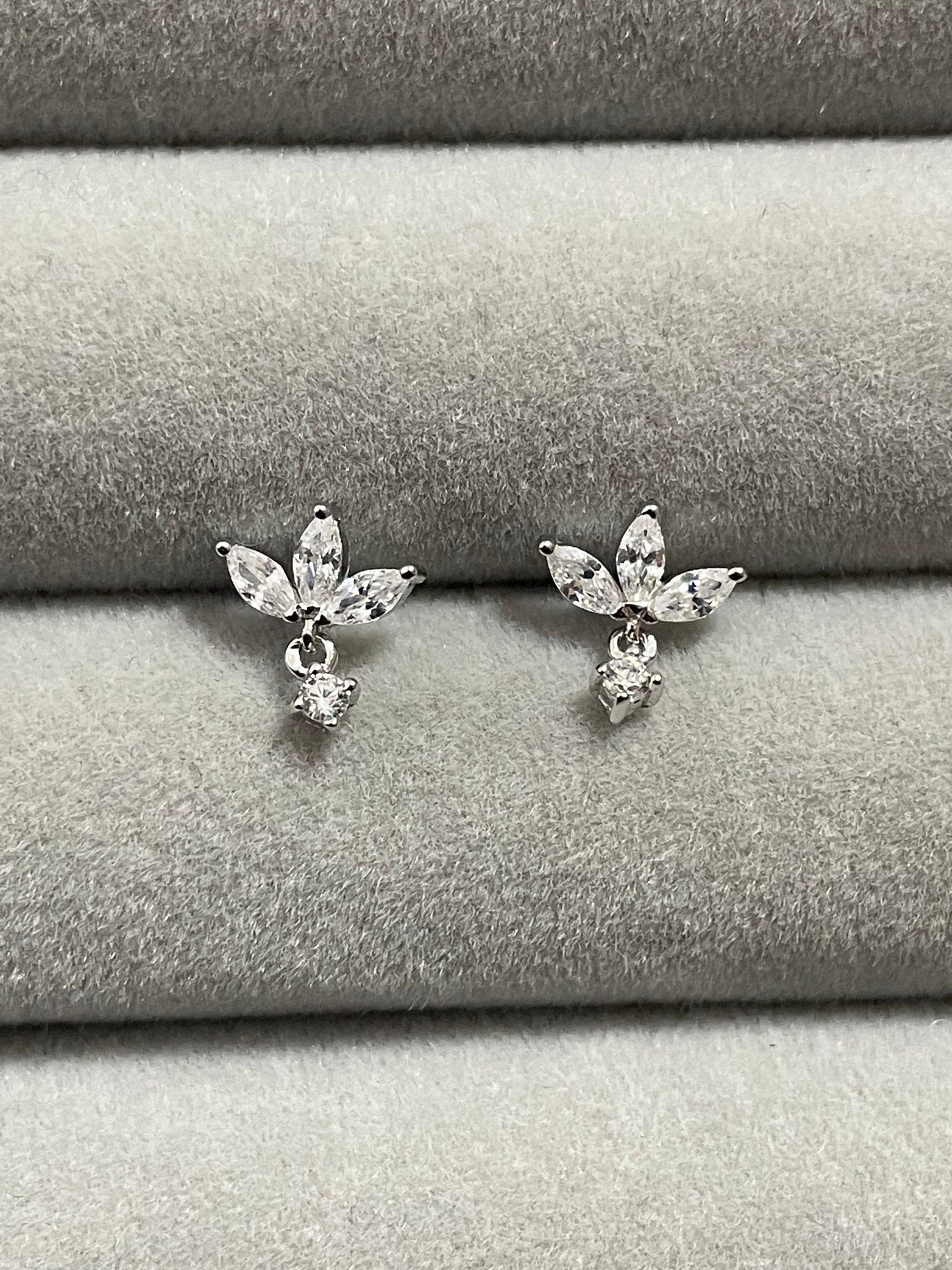 Studs Earrings Silver | Small Pineapple Earrings | Ella & Faith London