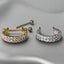 Gold-plated titanium hoop with cubic zirconia – safe for sensitive ears