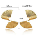 14K Gold-Plated Statement Drop Stud Earrings
